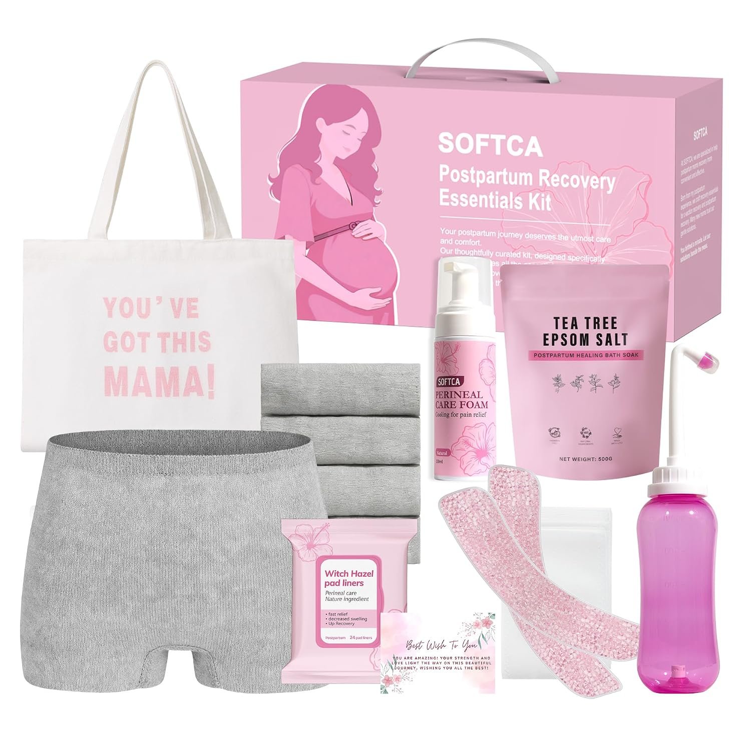 Postpartum Essentials Kit, Postpartum Kit for Women after Birth
