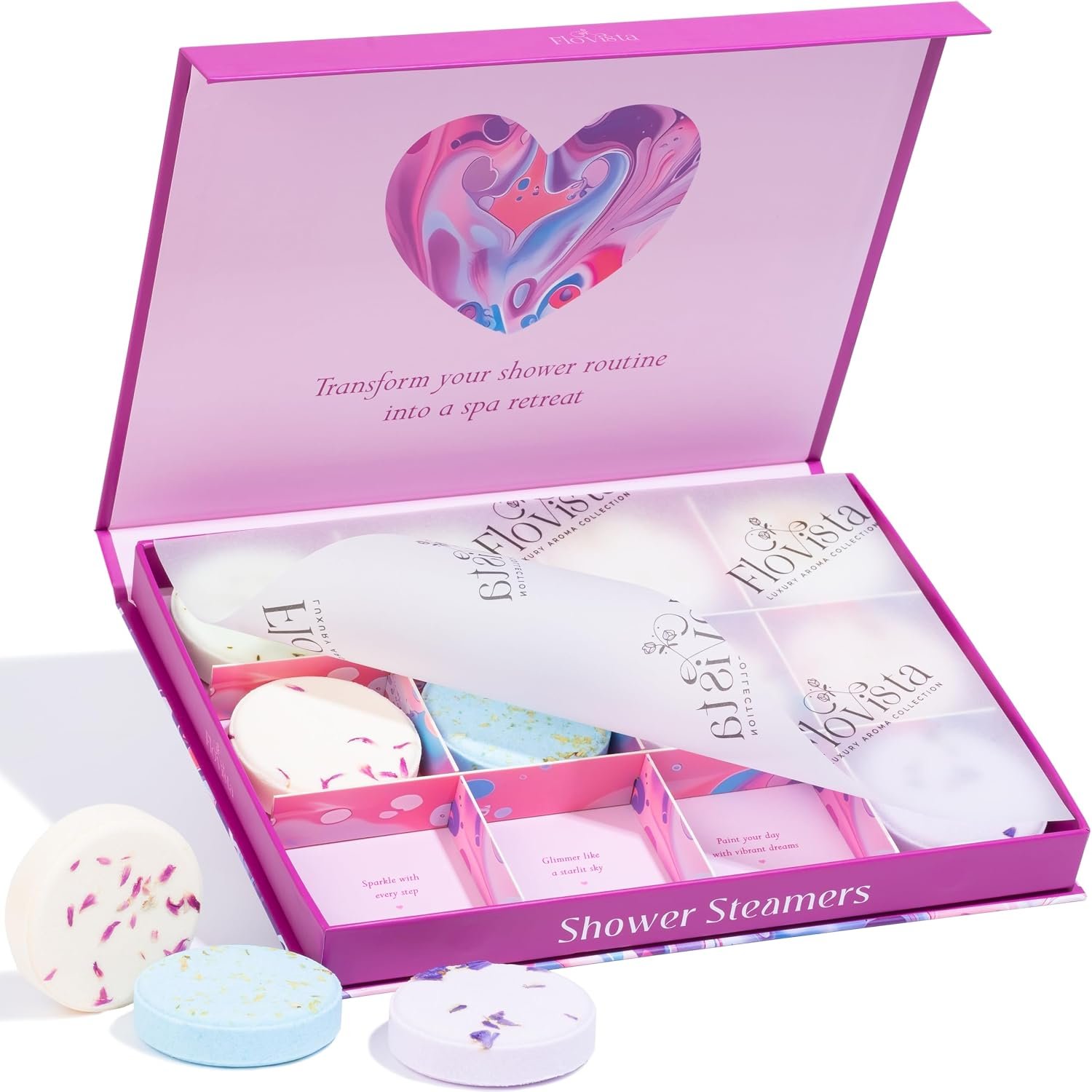 Shower Steamers Gift Set for Women, 12 Pack, Aromatherapy