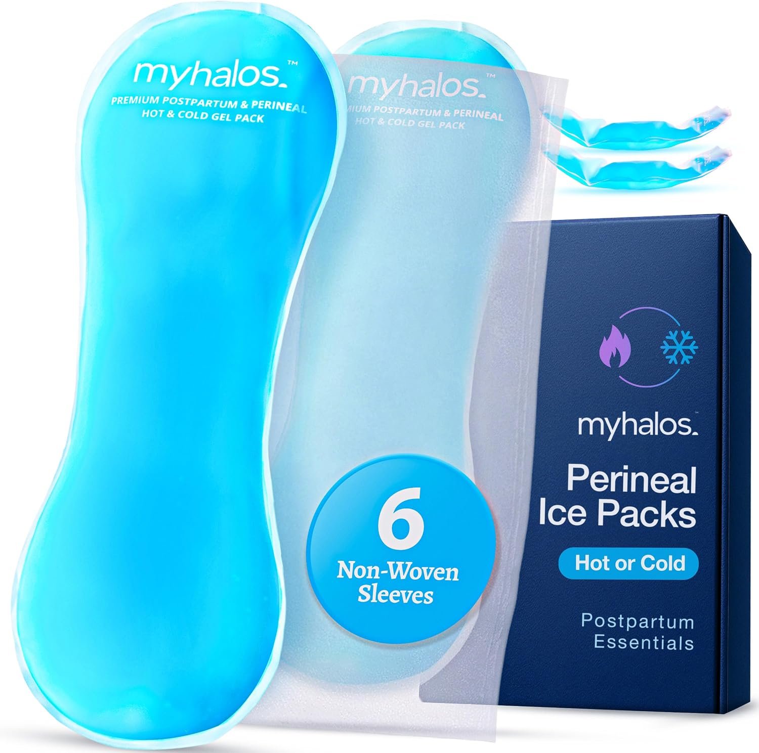 MyHalos Perineal Ice Packs, Postpartum Care for C-Section & Hemorrhoids