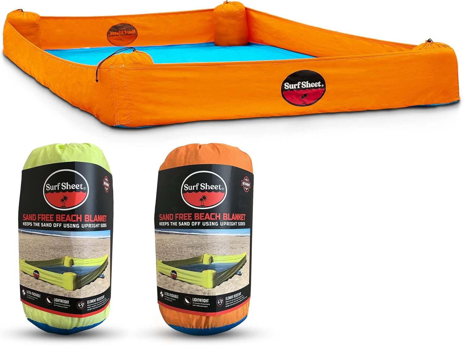 Sandproof Beach Blanket – Oversize Large Outdoor Picnic Blanket for Beaches & Camping – Portable Family Beach Blanket Waterproof Sandproof for Parks, Travel, Vacation Essentials(Orange)