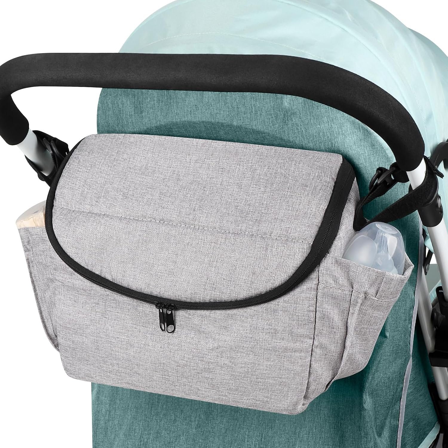 Accmor Universal Stroller Organizer – Large Capacity Stroller Bag with Shoulder Strap – Accessories for Uppababy, Nuna, Doona, Britax