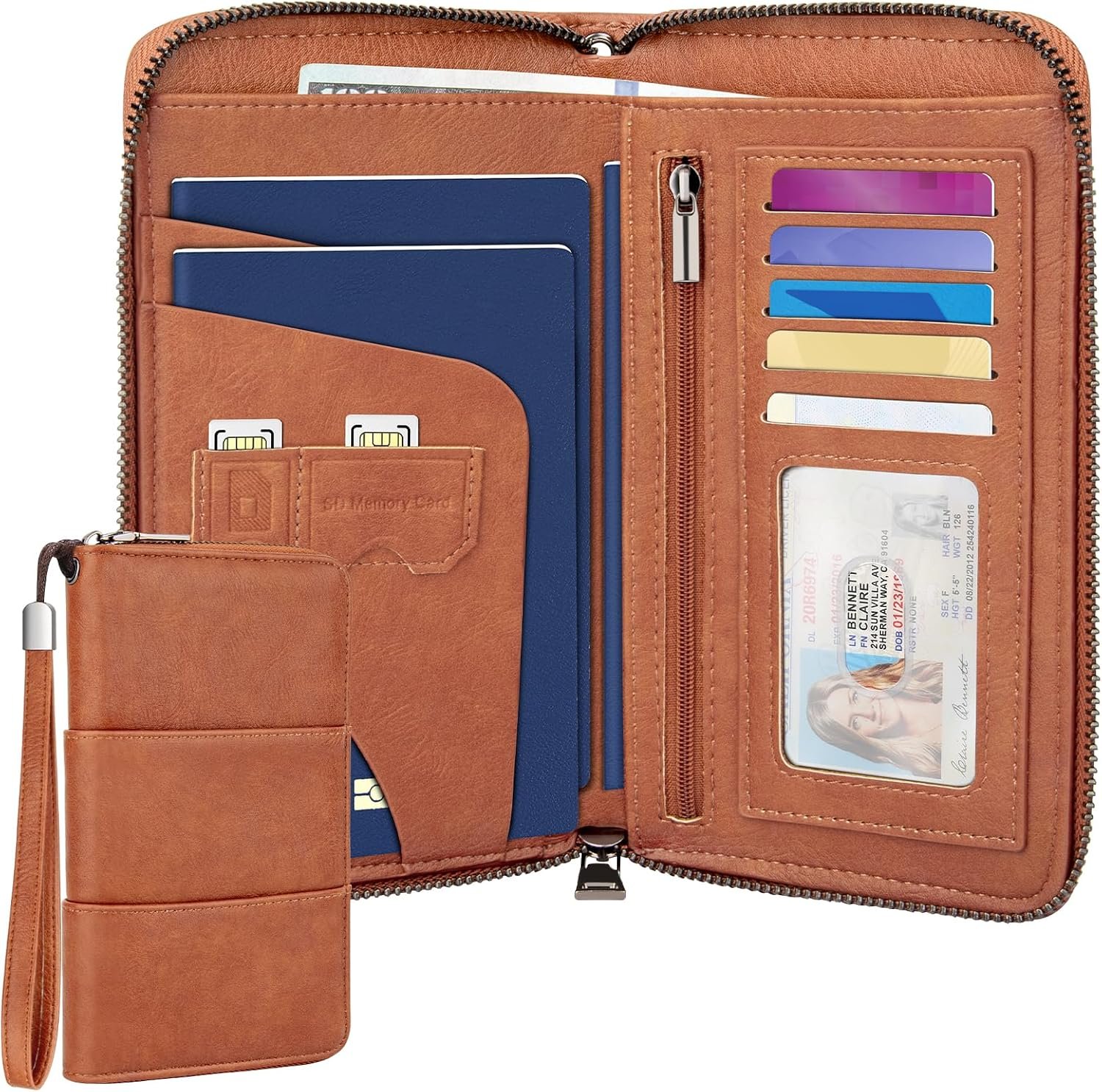 RFID Family Passport Holder Wallet – Travel Document Organizer