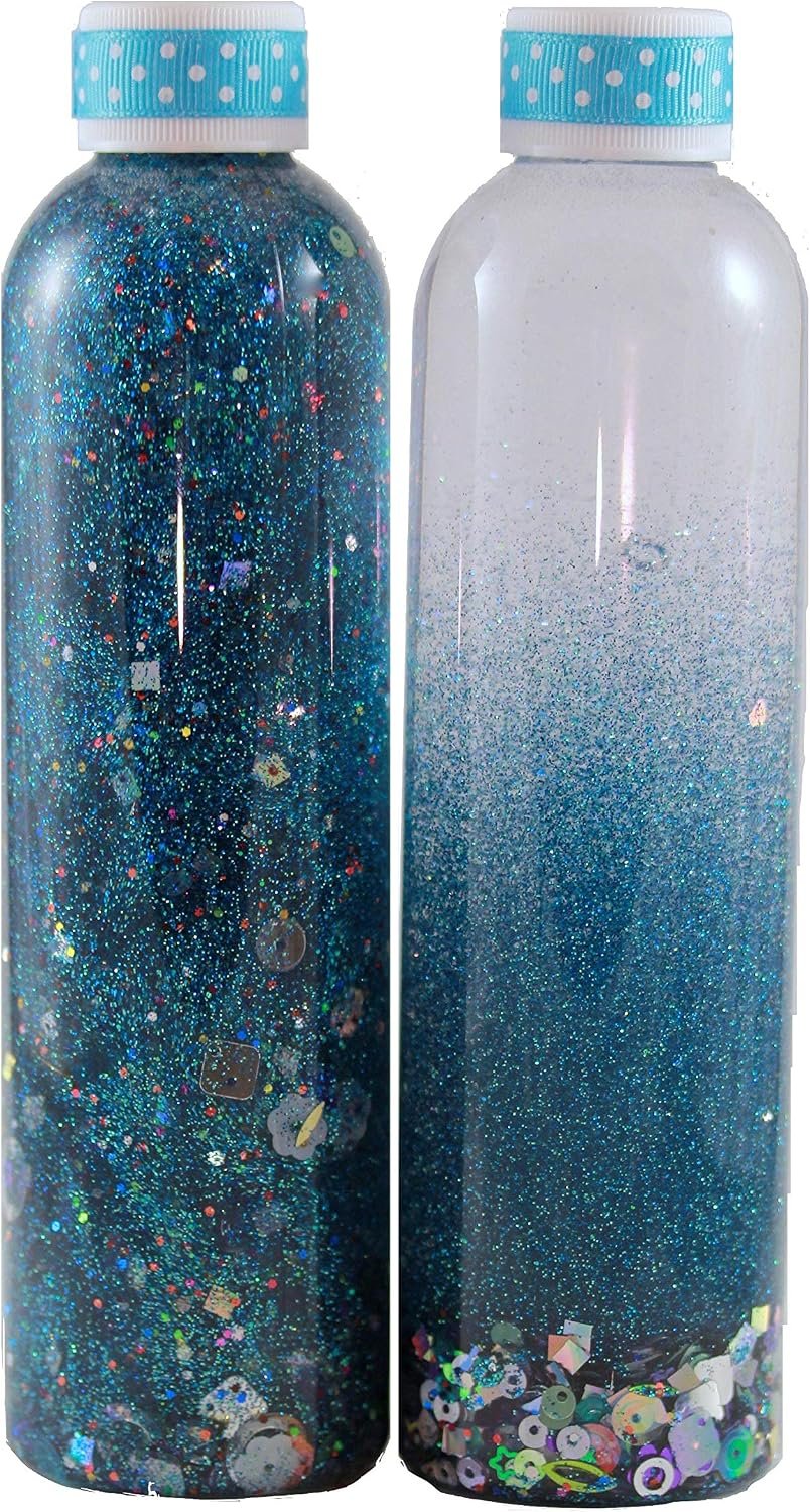 Calming Bottle – Pool Party Blue – 8oz (Fidget/Time-Out Bottle)