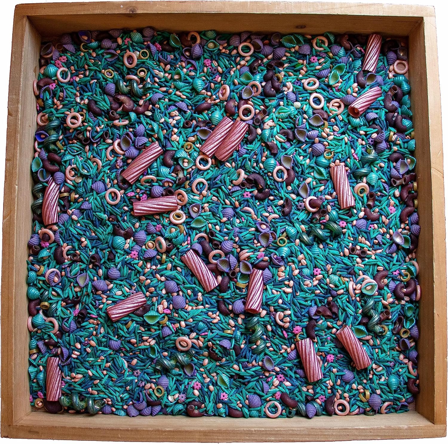 Open Ended Toys | Colored Rice, Sensory Rice, Mermaid Sensory Filler, Sensory Bin Filler, Sensory Bin, Play Rice, Sensory Pasta, Kid Arts and Crafts, Toddler Activity (8 Cups)