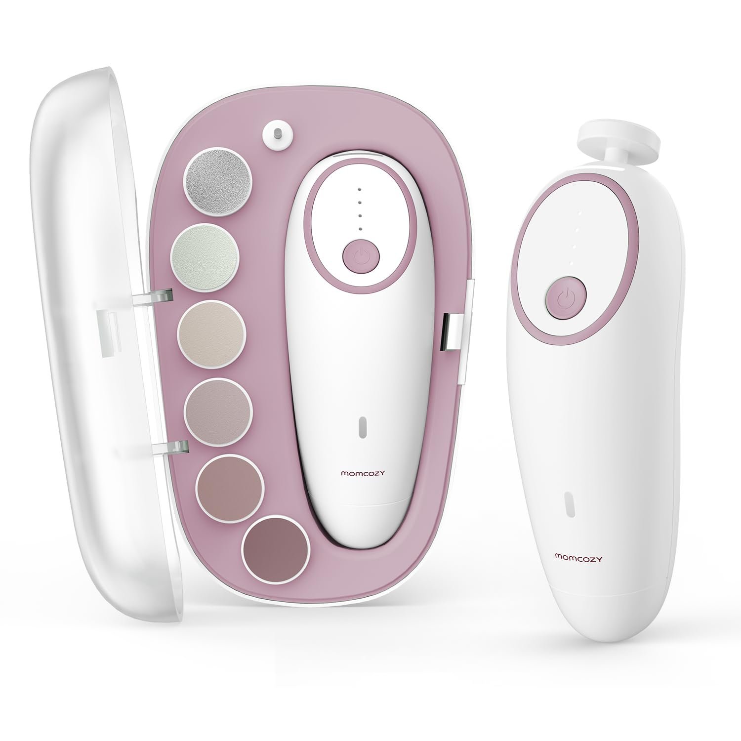 Momcozy Baby Nail File Electric, Gentle Baby Nail Trimmer with Night Light