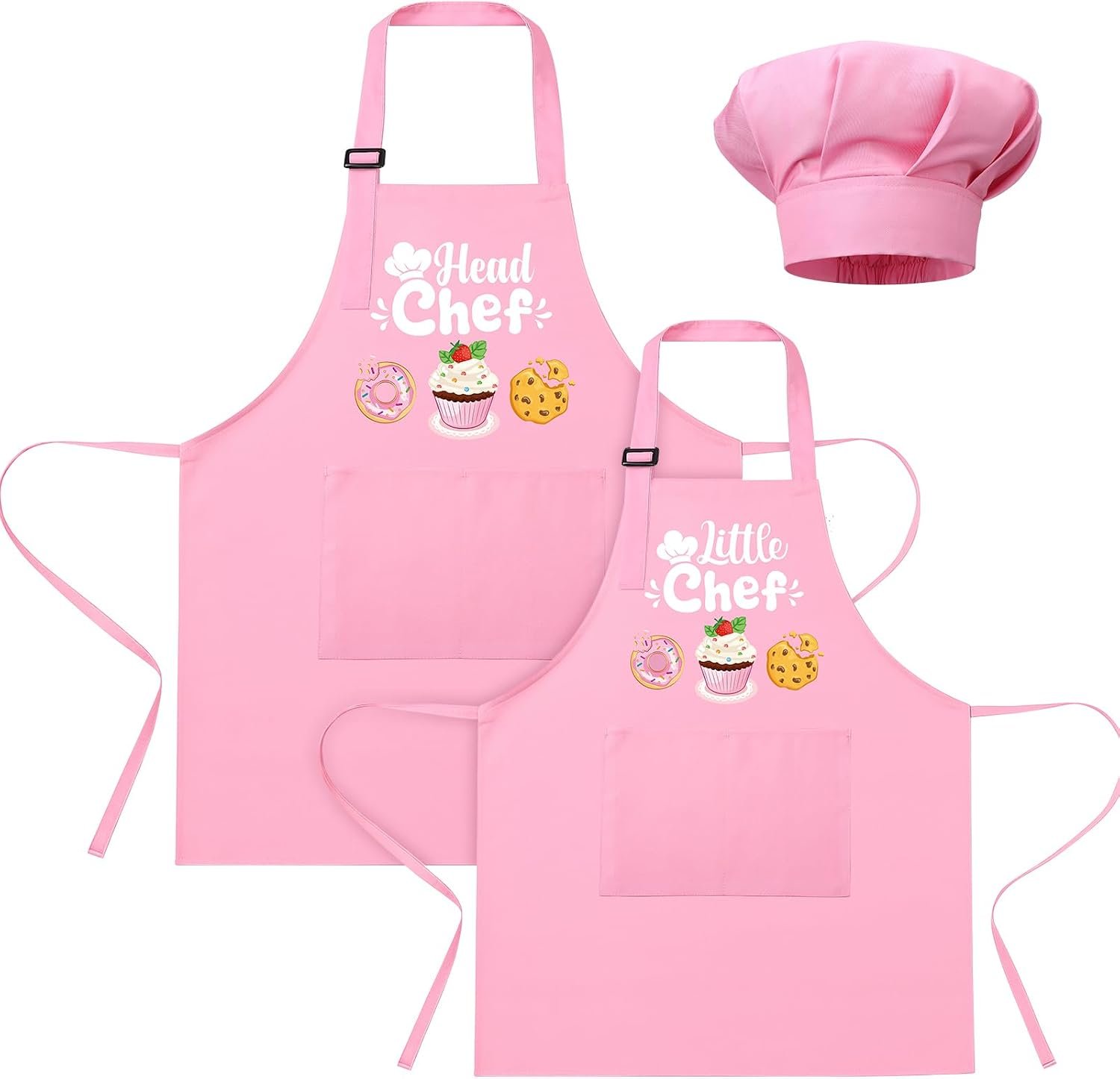2 Pack Parent and Child Aprons Set Mommy and Me Aprons