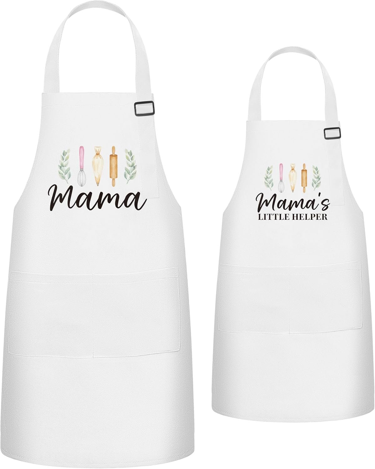 R HORSE 2Pcs Adults Kids Matching Apron Set