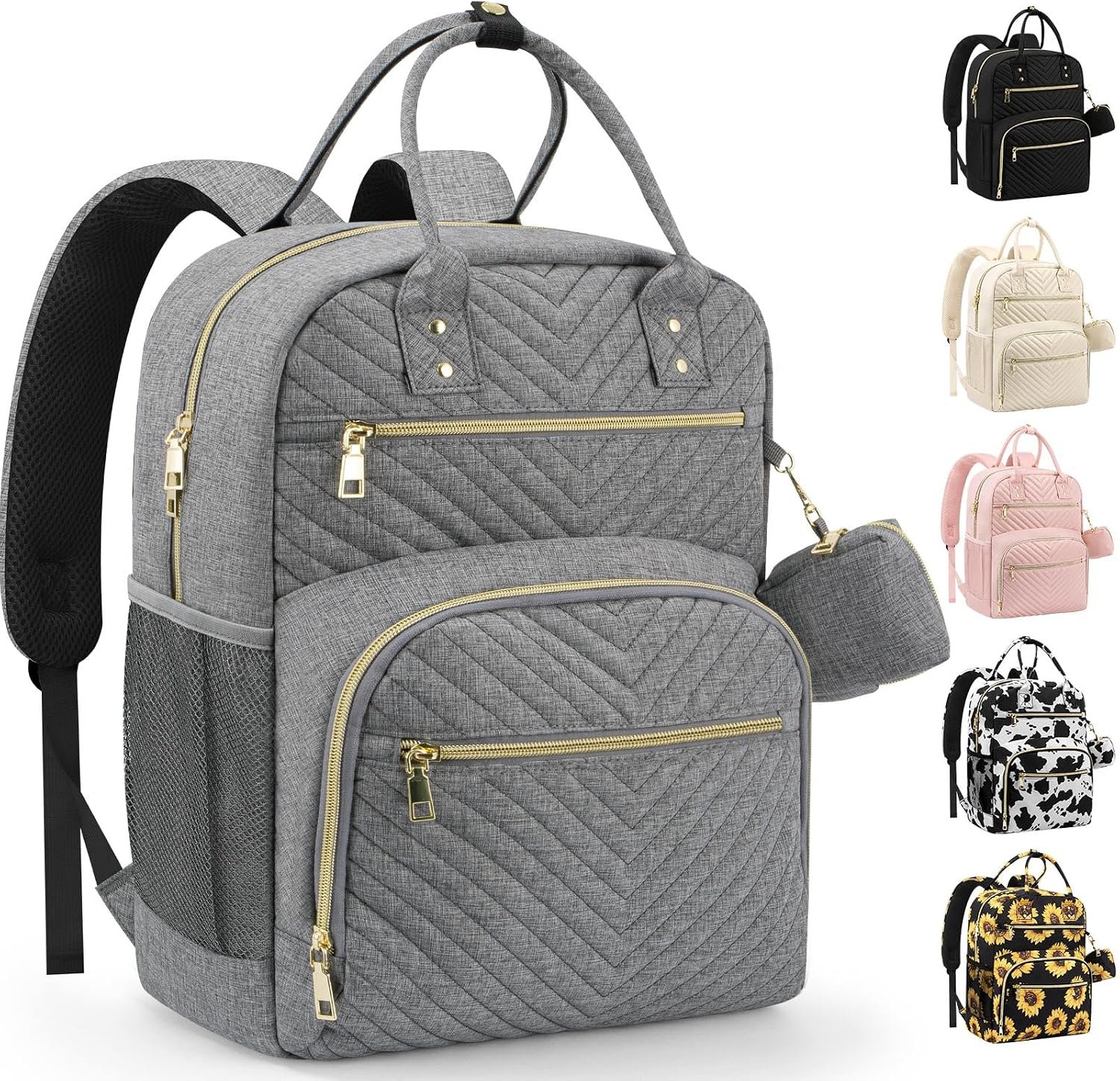 Pritent Diaper Bag Backpack, Baby Bag Backpack Baby Essentials for Mom Dad